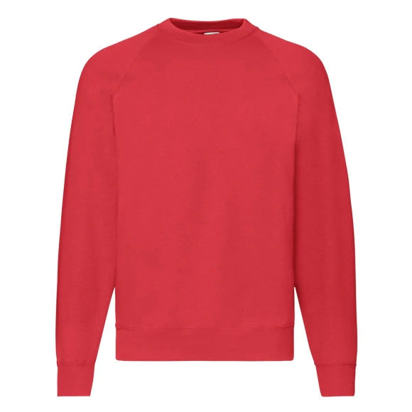 Fruit of the Loom Classic Raglan Sweat 62-216-0 red