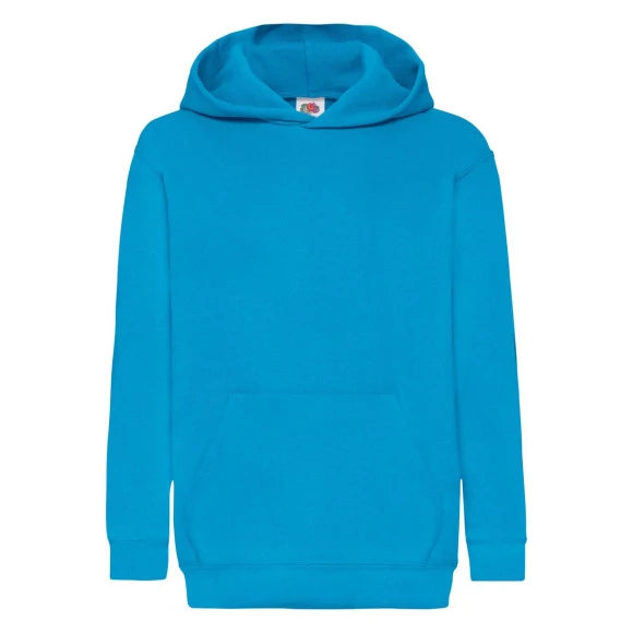 Fruit of the Loom Kids Classic Hooded Sweat 62-043-0 azure blue