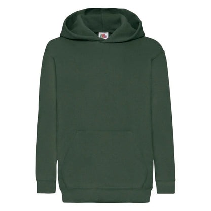 Fruit of the Loom Kids Classic Hooded Sweat 62-043-0 bottle green