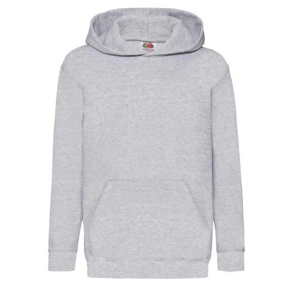 Fruit of the Loom Kids Classic Hooded Sweat 62-043-0 heather grey