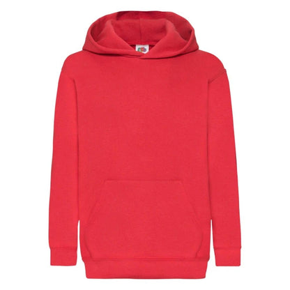 Fruit of the Loom Kids Classic Hooded Sweat 62-043-0 red