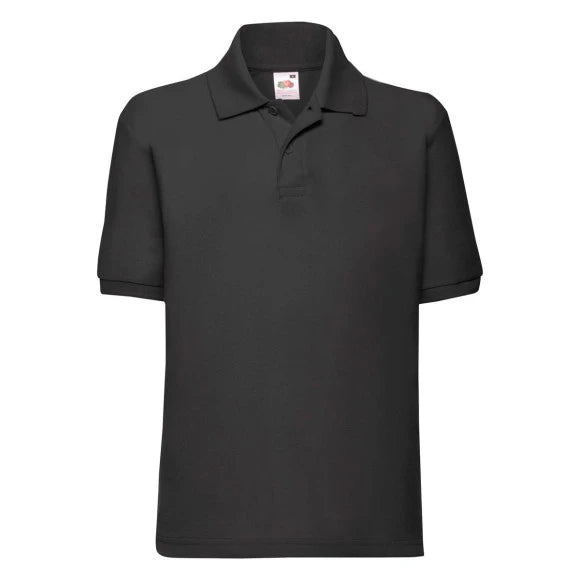 Fruit of the Loom Kids 65/35 Polo 63-417-0 black