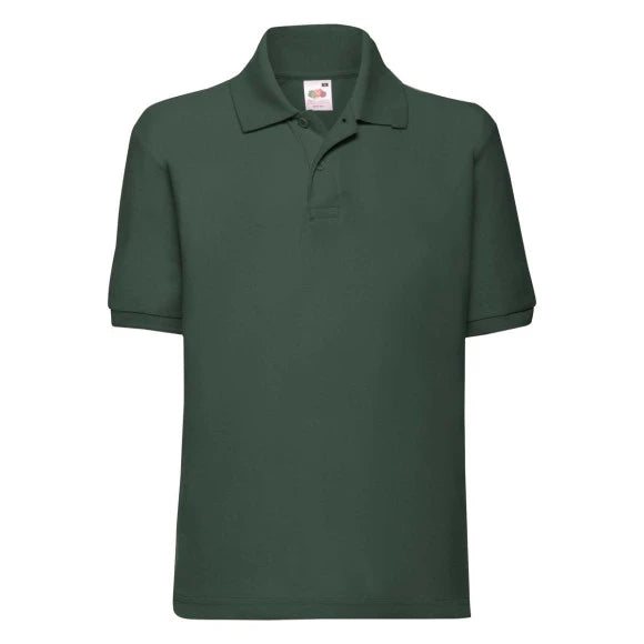 Fruit of the Loom Kids 65/35 Polo 63-417-0 bottle green
