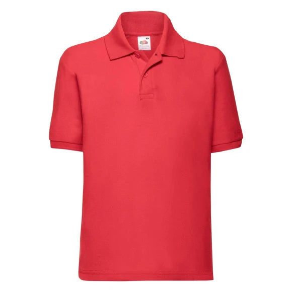 Fruit of the Loom Kids 65/35 Polo 63-417-0 red