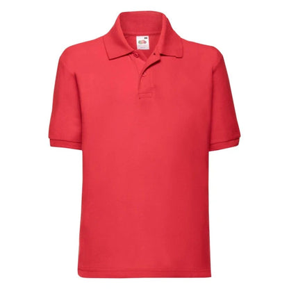Fruit of the Loom Kids 65/35 Polo 63-417-0 red