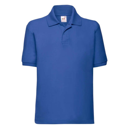 Fruit of the Loom Kids 65/35 Polo 63-417-0 royal blue