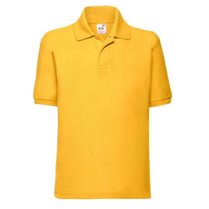 Fruit of the Loom Kids 65/35 Polo 63-417-0 sunflower
