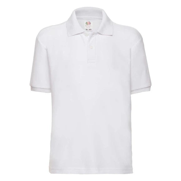 Fruit of the Loom Kids 65/35 Polo 63-417-0 white