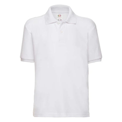 Fruit of the Loom Kids 65/35 Polo 63-417-0 white