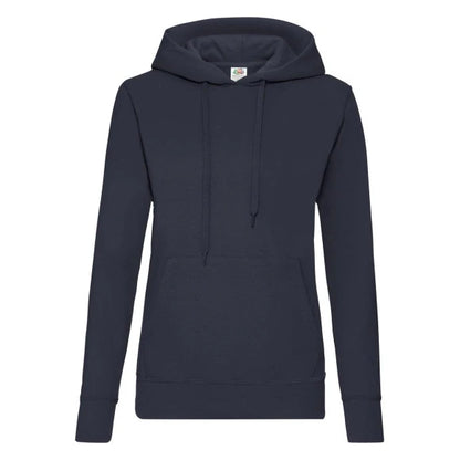 Fruit of the Loom Ladies Classic Hooded Sweat 62-038-0 deep navy