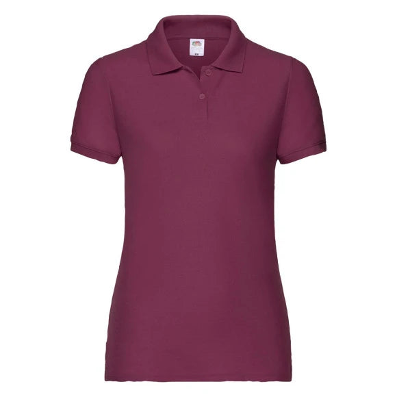 Fruit of the Loom Ladies 65/35 Polo 63-212-0 burgundy