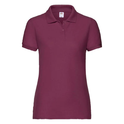 Fruit of the Loom Ladies 65/35 Polo 63-212-0 burgundy