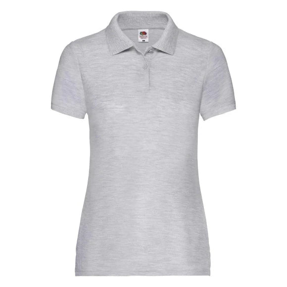 Fruit of the Loom Ladies 65/35 Polo 63-212-0 heather grey
