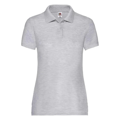 Fruit of the Loom Ladies 65/35 Polo 63-212-0 heather grey