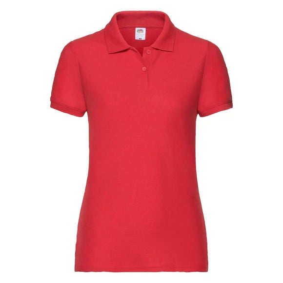 Fruit of the Loom Ladies 65/35 Polo 63-212-0 red