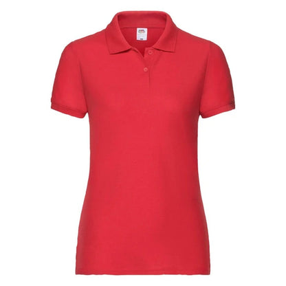 Fruit of the Loom Ladies 65/35 Polo 63-212-0 red