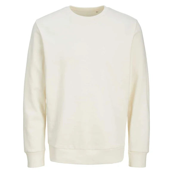 Jack & Jones Blanks Tour Crew Neck Sweat BLK3900 Egret