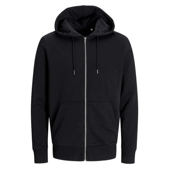 Jack & Jones Blanks Day Zip Hooded Sweat BLK3907 Black