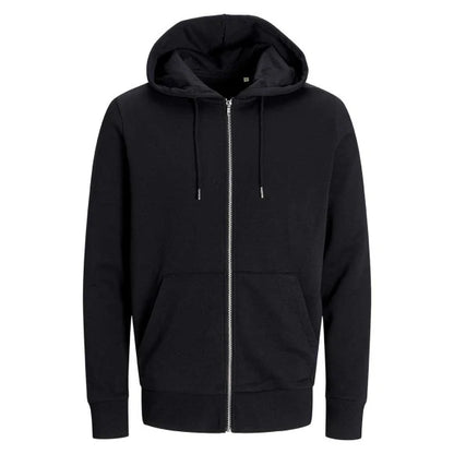 Jack & Jones Blanks Day Zip Hooded Sweat BLK3907 Black