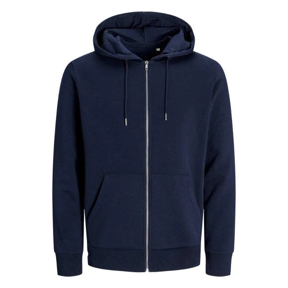 Jack & Jones Blanks Day Zip Hooded Sweat BLK3907 Navy Blazer
