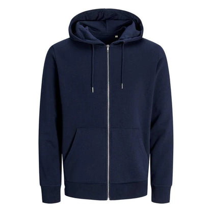 Jack & Jones Blanks Day Zip Hooded Sweat BLK3907 Navy Blazer