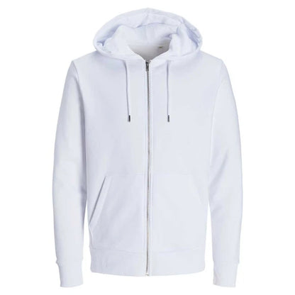 Jack & Jones Blanks Day Zip Hooded Sweat BLK3907 White