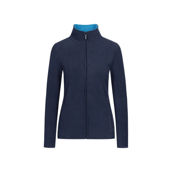 Promodoro Women's Double Fleece Jacket 7965 navy/aqua