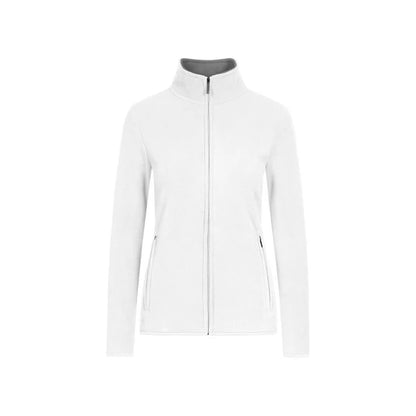 Promodoro Women's Double Fleece Jacket 7965 white/new light grey