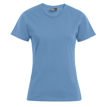 Fransaert Premium Damen T-Shirt mit Logo – Promodoro Women’s Premium-T 3005 in alaskan blue