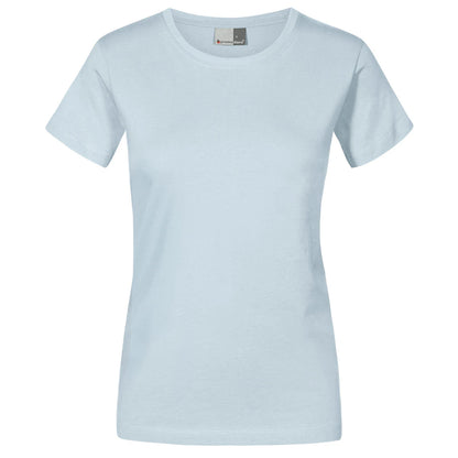 Fransaert Premium Damen T-Shirt mit Logo – Promodoro Women’s Premium-T 3005 in baby blue