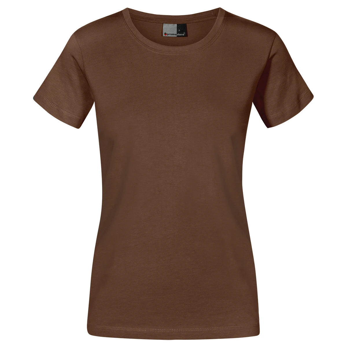 Fransaert Premium Damen T-Shirt mit Logo – Promodoro Women’s Premium-T 3005 in brown