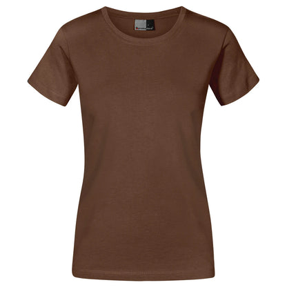 Fransaert Premium Damen T-Shirt mit Logo – Promodoro Women’s Premium-T 3005 in brown