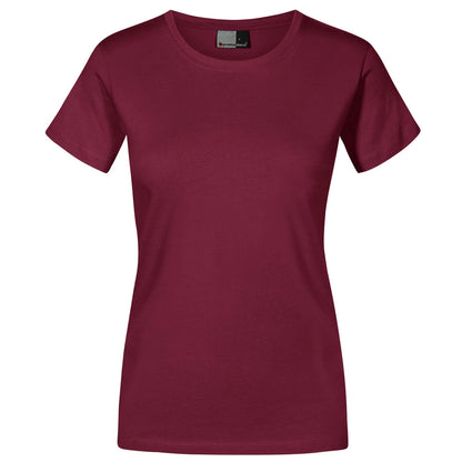 Fransaert Premium Damen T-Shirt mit Logo – Promodoro Women’s Premium-T 3005 in burgundy