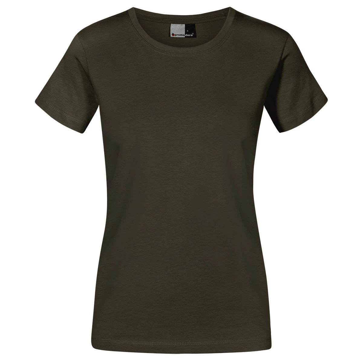 Fransaert Premium Damen T-Shirt mit Logo – Promodoro Women’s Premium-T 3005 in khaki