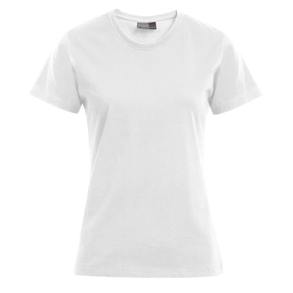 Fransaert Premium Damen T-Shirt mit Logo – Promodoro Women’s Premium-T 3005 in white