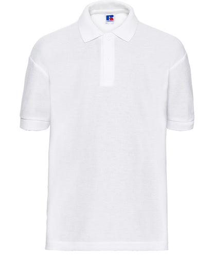 Russell 539B Kinder Poloshirt White