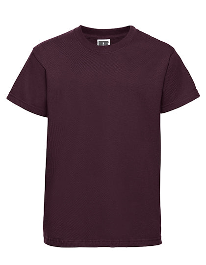 Fransaert Standard Kinder T-Shirt mit Logo – Russell 180B in Burgundy