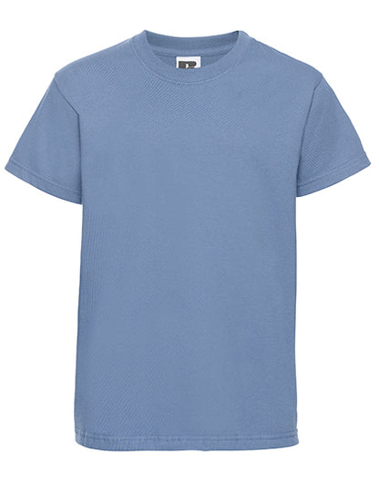 Fransaert Standard Kinder T-Shirt mit Logo – Russell 180B in Sky