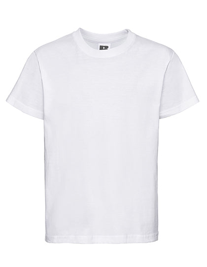 Fransaert Standard Kinder T-Shirt mit Logo – Russell 180B in White