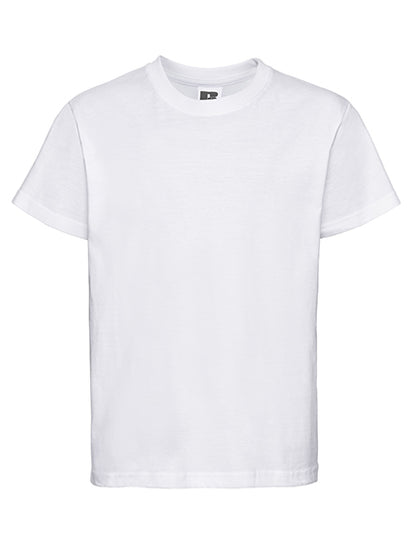 Fransaert Standard Kinder T-Shirt mit Logo – Russell 180B in White