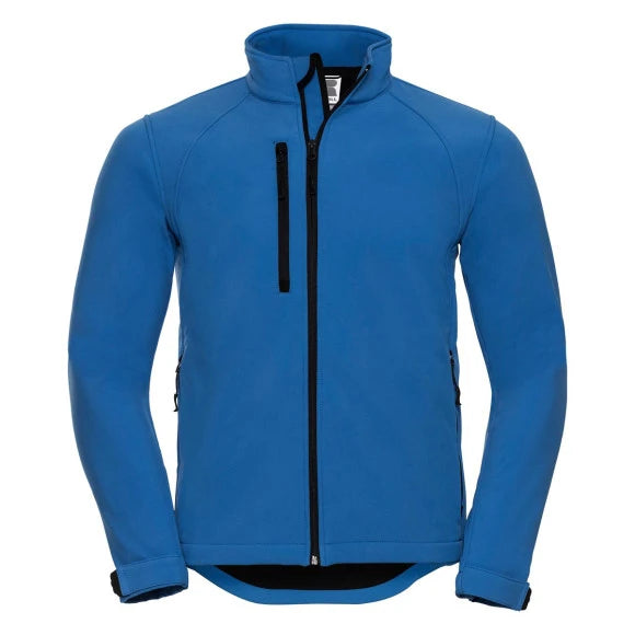 Fransaert Premium Herren Softshelljacke ohne Kapuze mit Logo | Russell Athletic R-140M-0