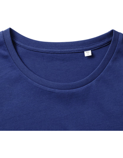 Fransaert Standard Damen-T-Shirt mit Logo – Russell Ladies Authentic Classic T detail neck
