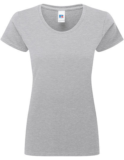 Fransaert Standard Damen-T-Shirt mit Logo – Russell Ladies Authentic Classic T light oxford