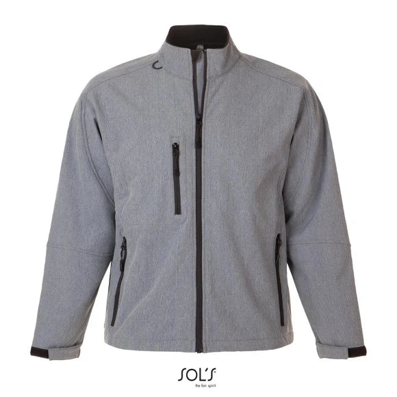 Fransaert Standard Herren Softshelljacke ohne Kapuze mit Logo | SOL'S Relax 46600
