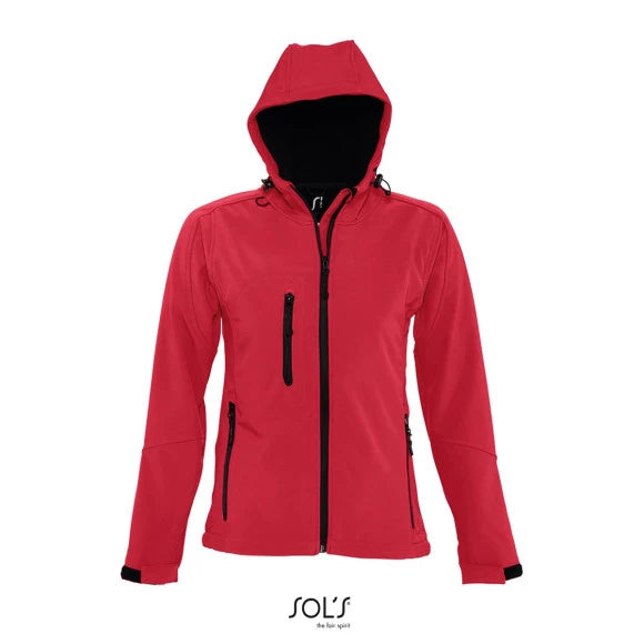 Fransaert Standard Damen Softshelljacke mit Kapuze mit Logo | SOL'S Replay Women 46802