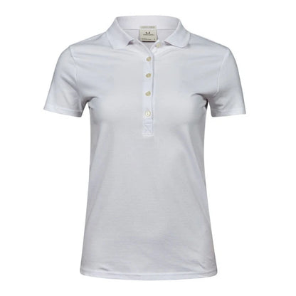 Tee Jays Women's Luxury Stretch Polo 145 white