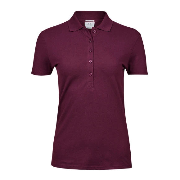 Tee Jays Women's Luxury Stretch Polo 145 wine